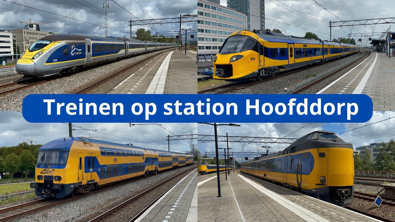 Treinen op station Hoofddorp - 1 augustus 2023