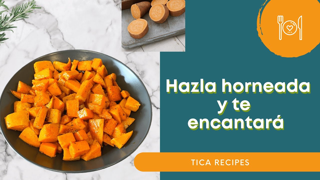 Como hacer papa dulce o camote al horno.