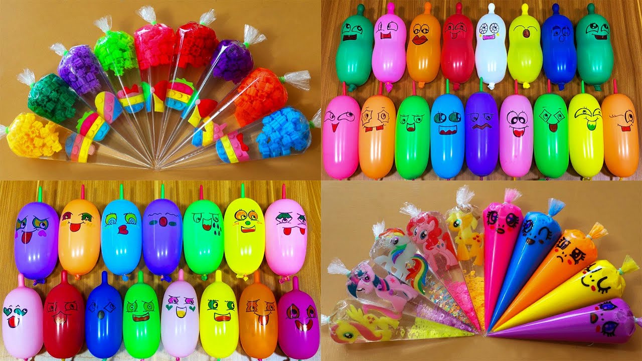 Making Slime with FUN BALLOONS and Piping Bags! Most Relaxing Slime Video#ASMR #523