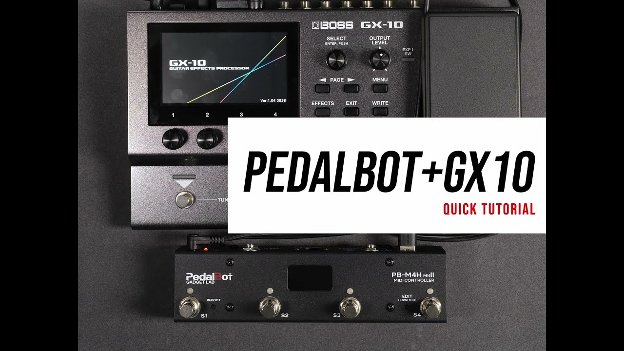 Pedalbot MIDI Controller with the Boss GX10