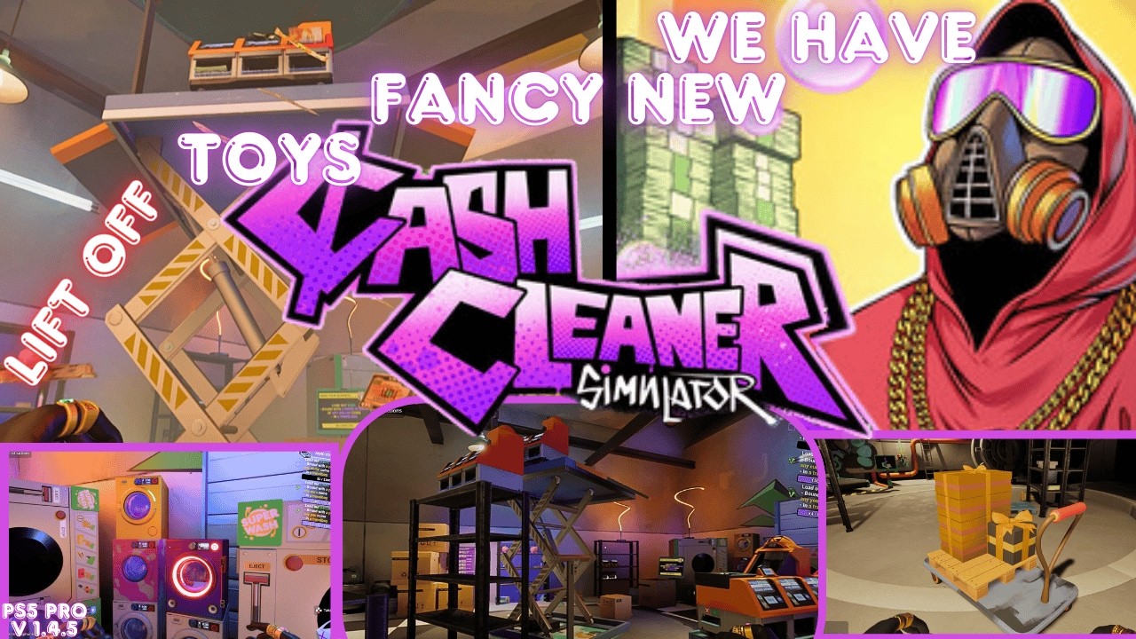 Marked Money Cleaning & Figuring out a Use Case for the Lift in Cash Cleaner Simulator PS 5 Pro