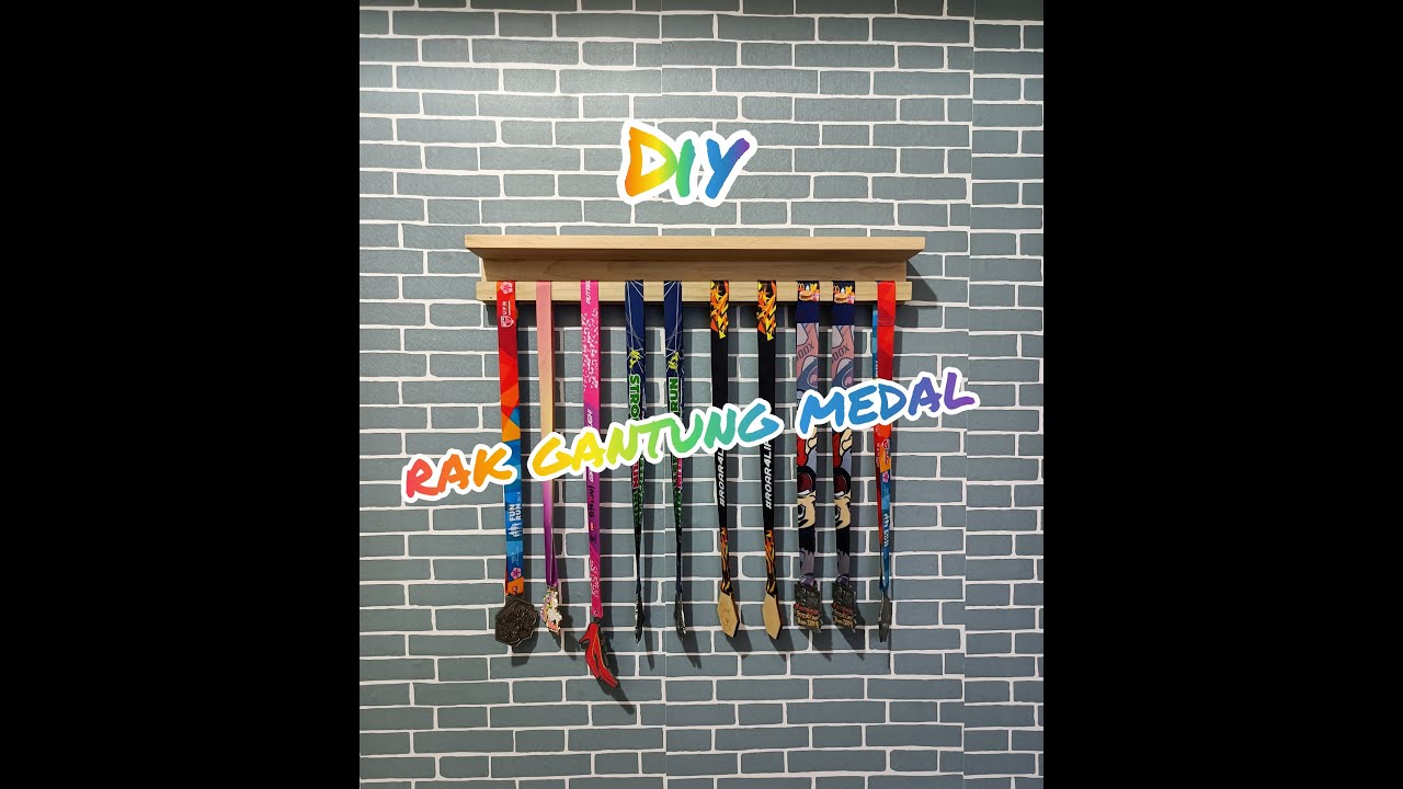 DIY #012 | Rak Gantung Medal | Medal Hanger | #kayupalletdiy
