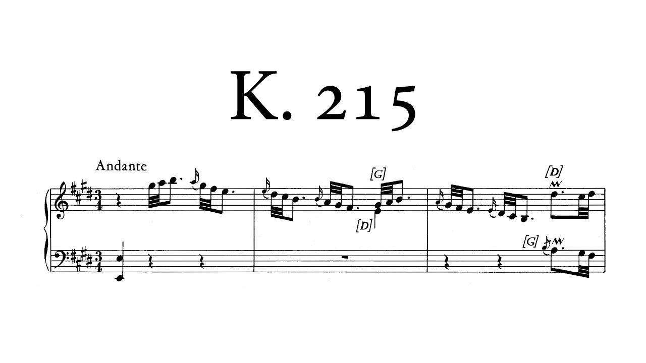 D. Scarlatti - Sonata in E major, K.215 (Thomas Ragossnig)