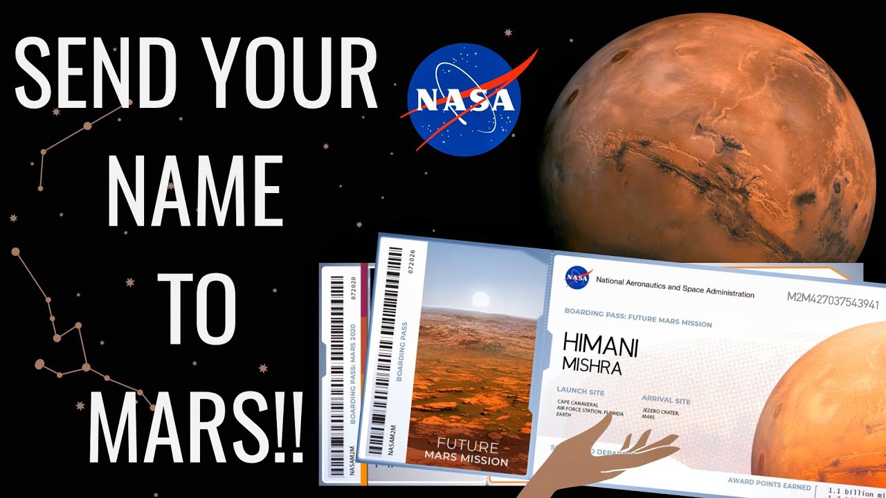 How to send your name to Mars!!
