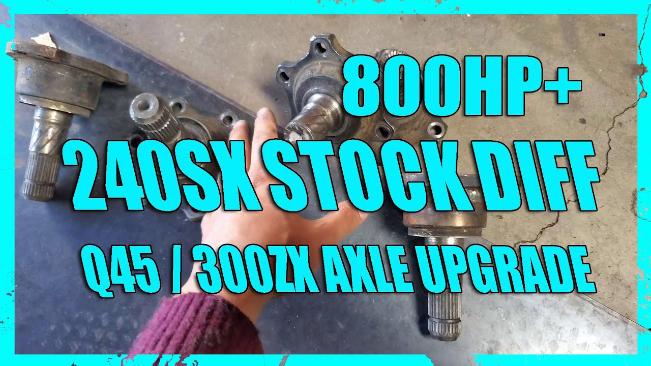 🤙Easy Bulletproof Nissan 240sx Rear axle swap for high torque LS powered 240sx or High power 2jz