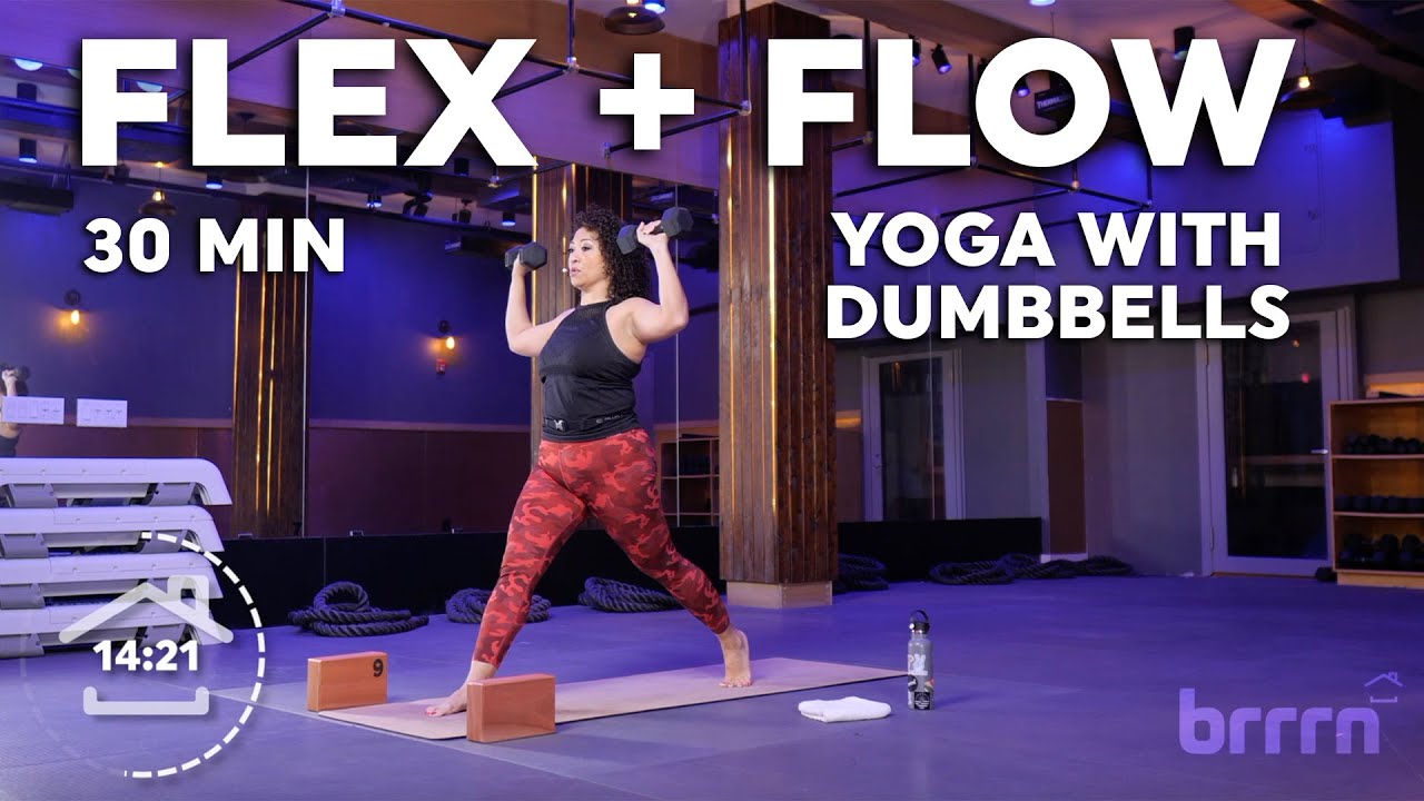 30 Minute &ldquo;Flex & Flow&rdquo; | Yoga Infused Workout with Weights