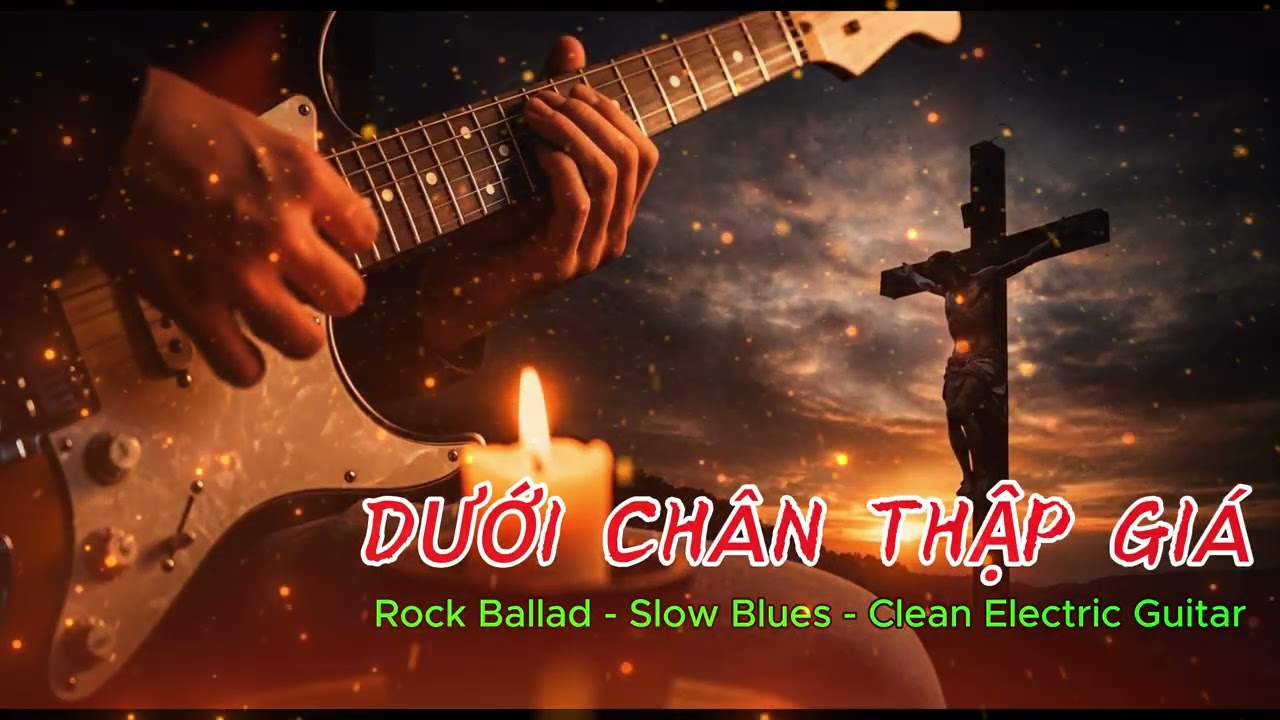 DƯỚI CHÂN THẬP GIÁ  Rock Ballad Thống Hối – Slow Blues 70 BPM  Clean Electric Guitar