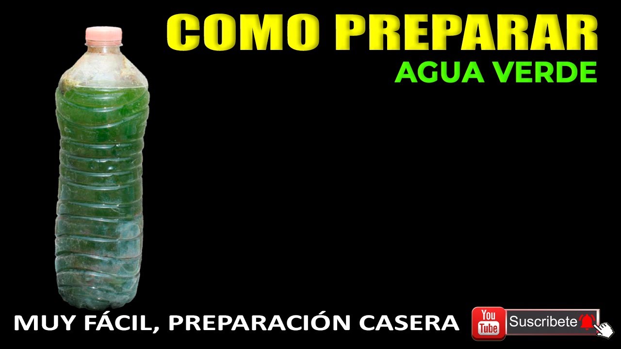 Como preparar agua verde