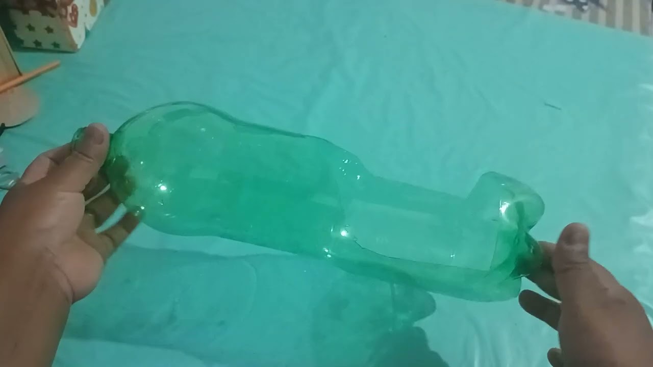 Mira lo que hice con la idea creativa de las botellas.