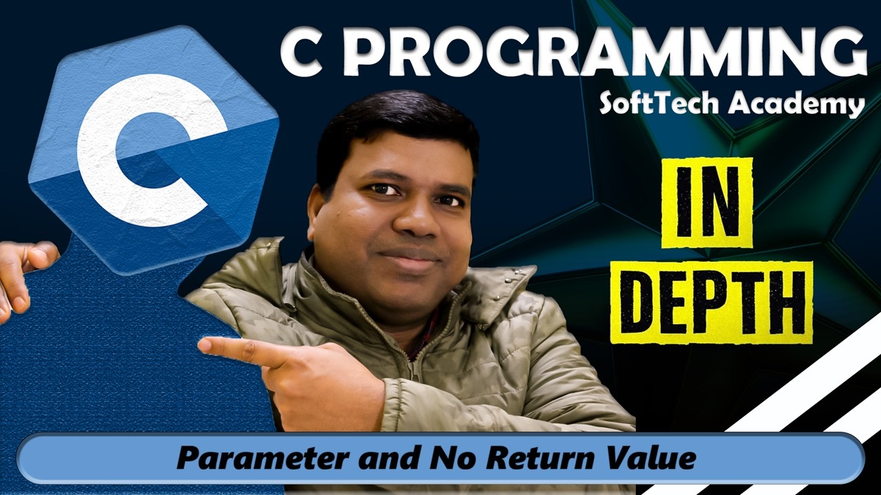 Parameter and No Return Value | C Programming for Beginner in Hindi