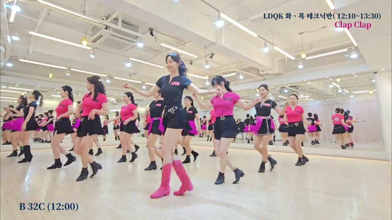 Clap Clap Line Dance l Phrased Easy Intermediate l 클랩 클랩 라인댄스 l Linedancequeen l Junghye Yoon 