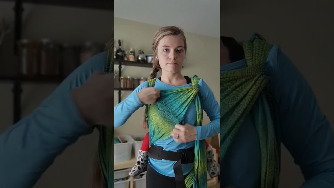 Knotless Tibetan Finish | Half Buckle & Meh Dai Finishes #babywearing #babywearingmama #wovenwrap