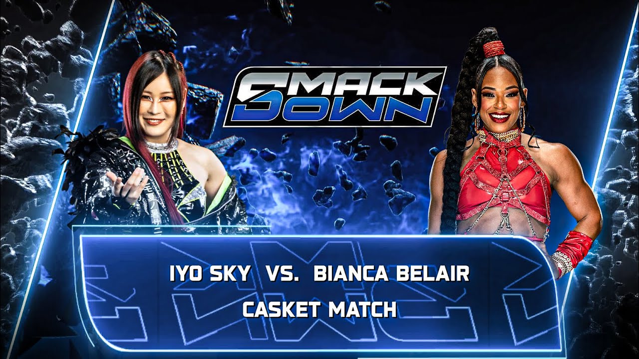 Bianca Belair Vs Iyo Sky - Casket Match At WWE Smackdown