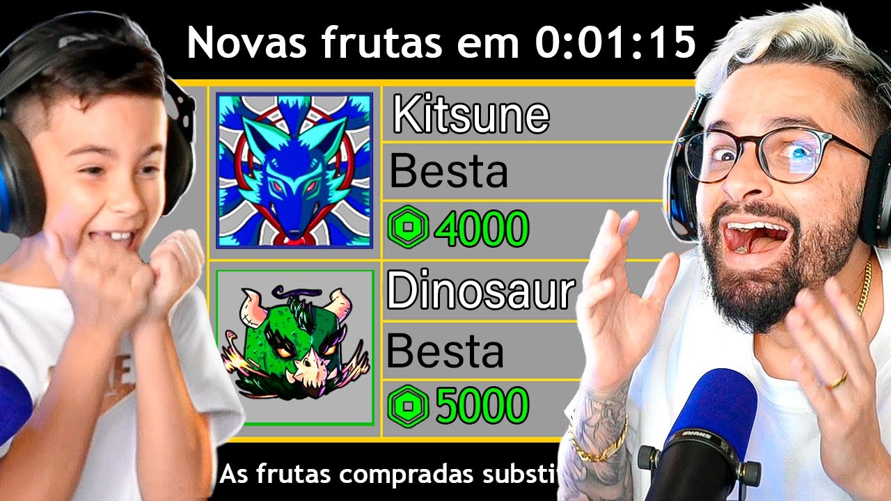Deixei uma CRIANÇA escolher QUALQUER COISA no Blox Fruits e...