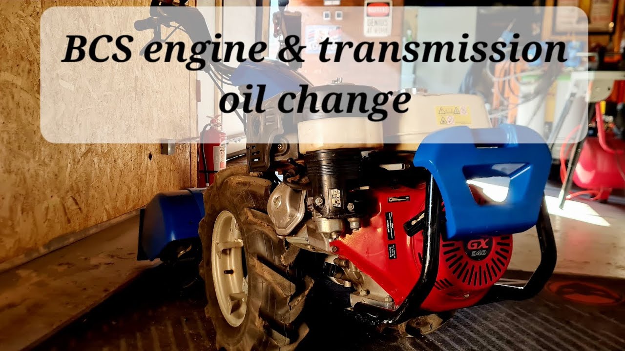 BCS engine & transmission oil change