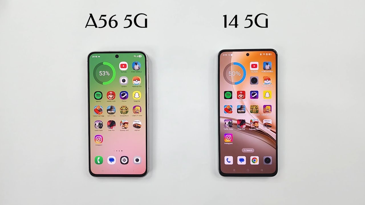 Samsung A56 5G vs Realme 14 5G - SPEED TEST 