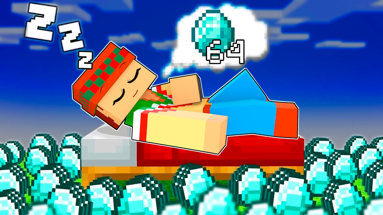 ¡Nos PASAMOS Minecraft DURMIENDO! 😴🛏️🌙 SILVIOGAMER MINECRAFT PERO