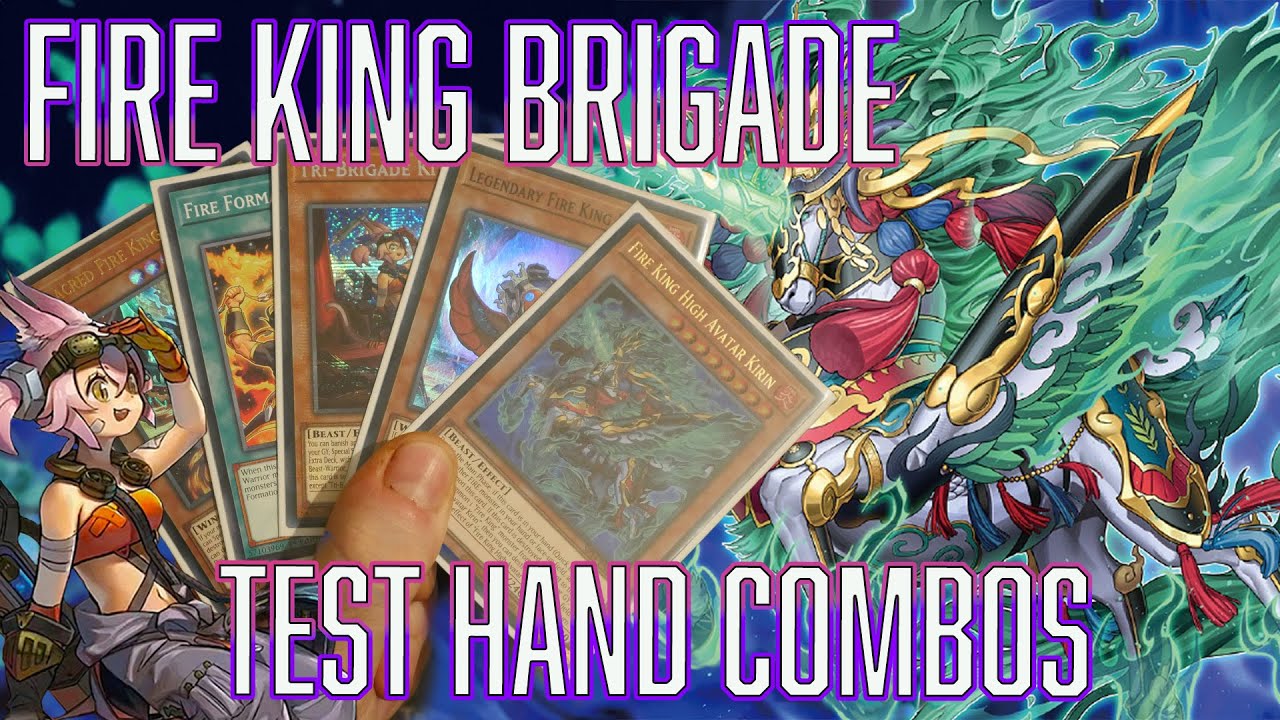 YUGIOH Fire King Tri Brigade Test Hand Combos