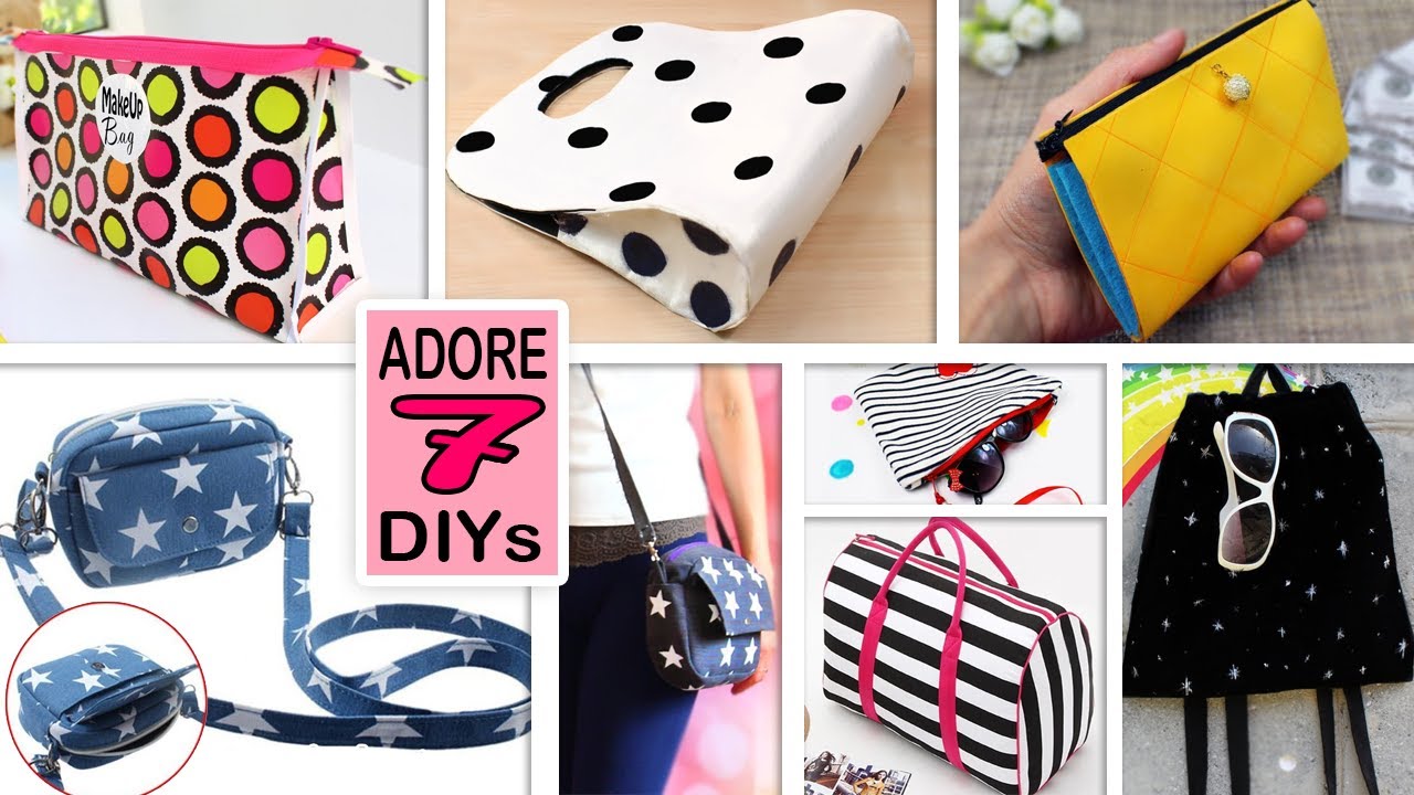 7 FANTASTIC DIY PURSE BAGS SMART & SIMPLE TO SEW BY OWN HANDS AT HOME Without Spend Money