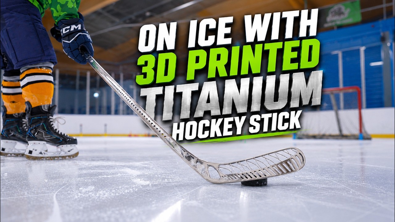 DOES IT ACTUALLY WORK ? On Ice First Impression With 3D Printed Titanium Hockey Stick