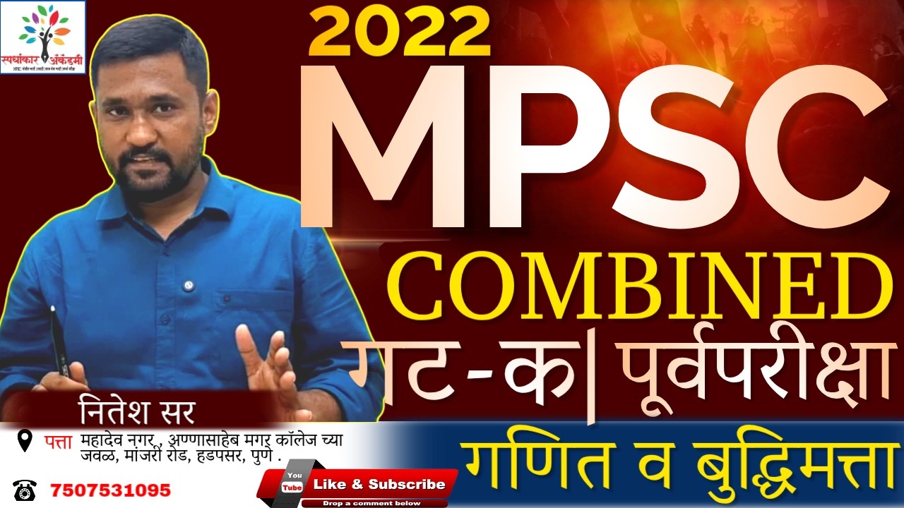 MPSC Combined Group C Prelims 2022 Analysis | गणित व बुद्धिमत्ता संपूर्ण विश्लेषण By नितेश सर