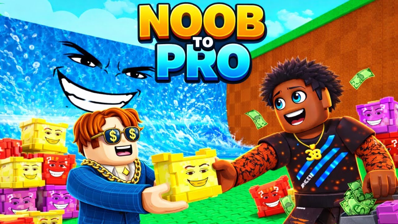 I Turned my NOOB Friend To PRO In Roblox Escape Tsunami