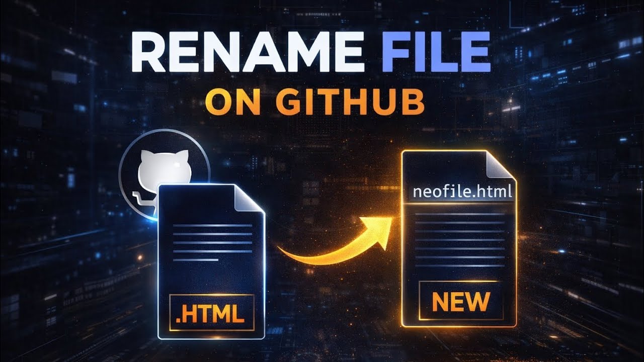 How to Rename Files in GitHub | Beginner Friendly | Part 5