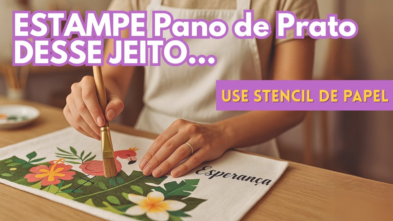 ESTAMPAR PANO de PRATO ASSIM É MAIS FÁCIL do que VOCÊ PENSA [APRENDA JÁ]
