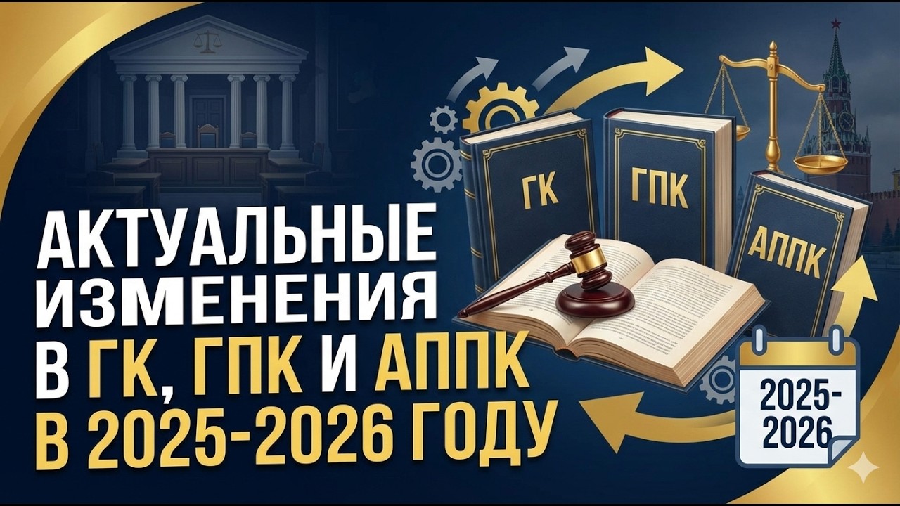 Актуальные изменения в ГК, ГПК, АППК в 2024-2025 году