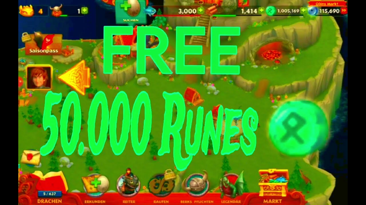 FREE 50.000 Runes hack/trick | No Lucky Patcher | EASY Rune trick | Rise of Berk | 2024