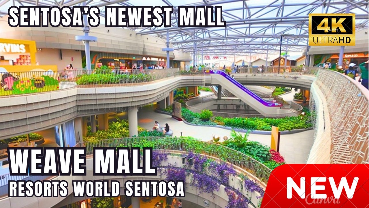 Locals Say This is Singapore's NEWEST Mall! ~ WEAVE Sentosa Walking Tour [4K]