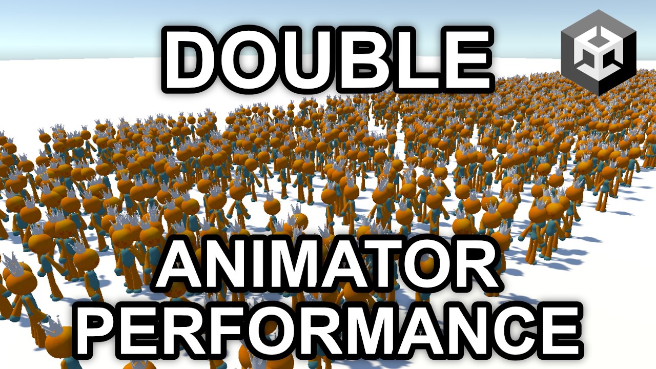 DOUBLE Unity Animation Performance! | Easy Performance Optimization