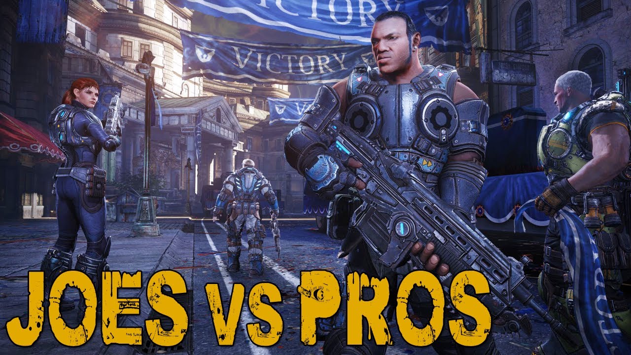 Goldy & Friends vs Pros - Gears of War Judgment Execution Gameplay
