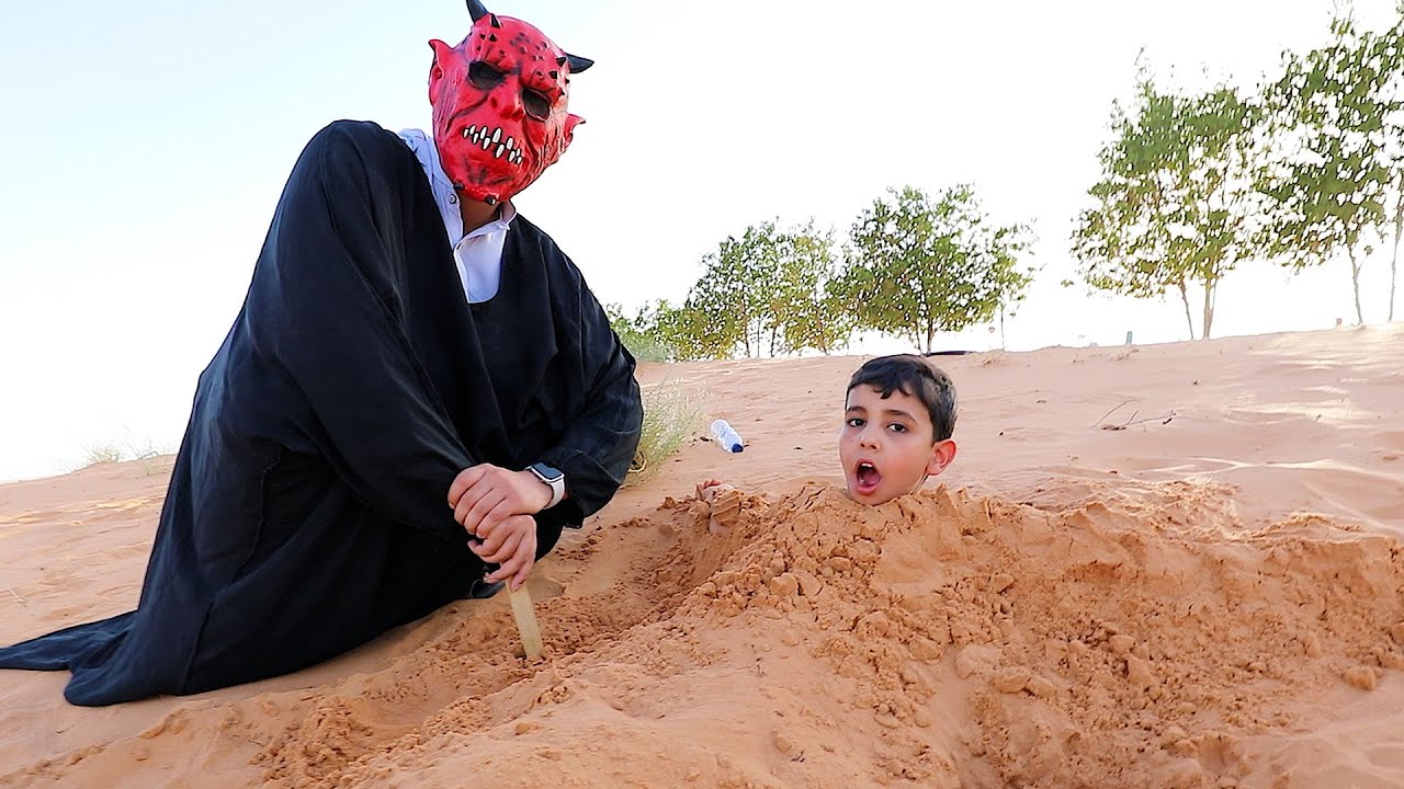 الوحش الاحمر حط الياس بالصحراء !