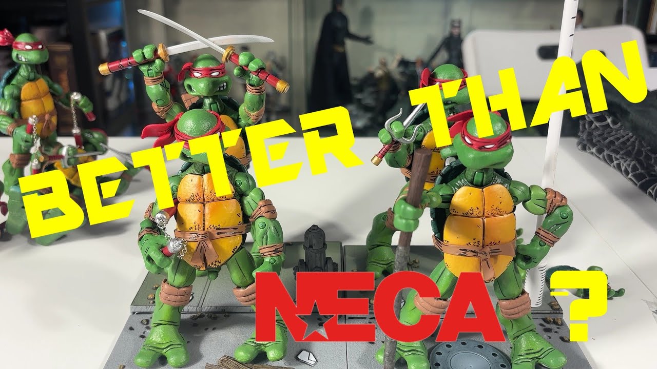 NECA MIRAGE TEENAGE MUTANT NINJA TURTLES Unboxing + Bootleg Comparisons!