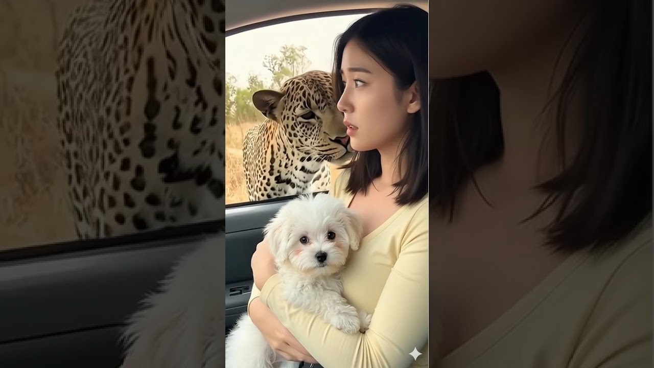 “Just One Car Door Between Her and a Leopard”
