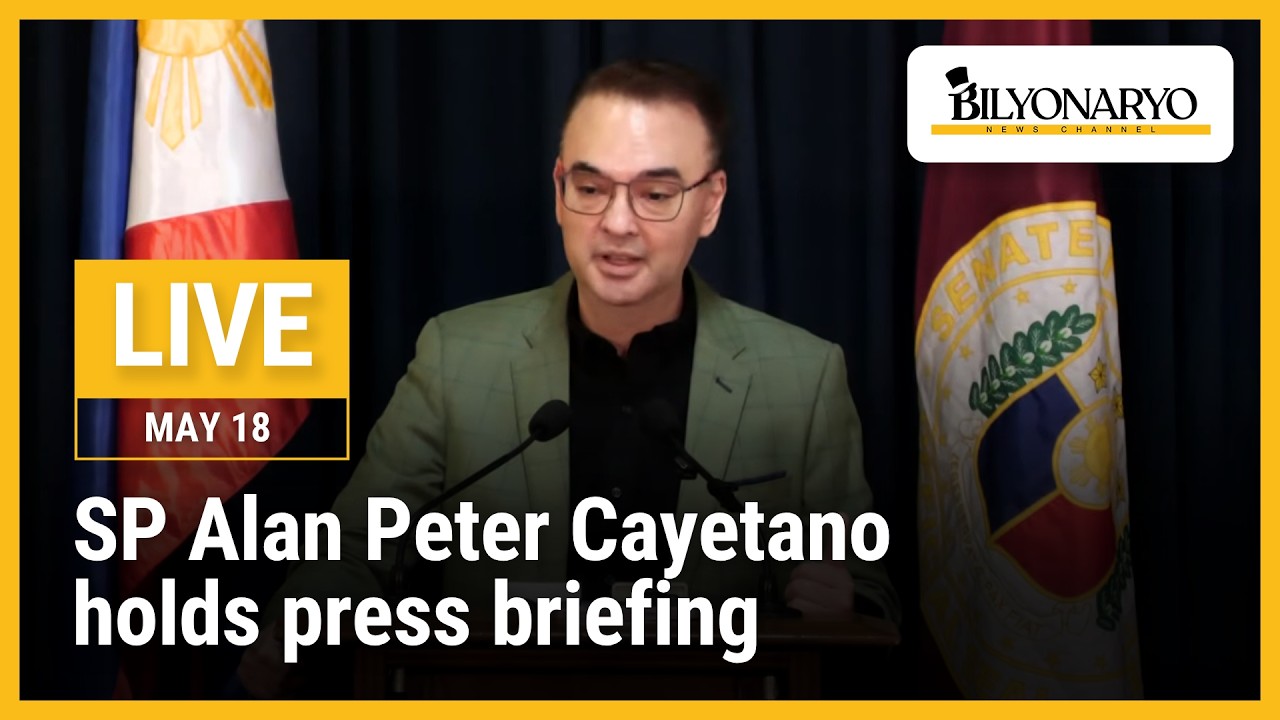 LIVE: SP Alan Peter Cayetano holds press briefing | May 18, 2026