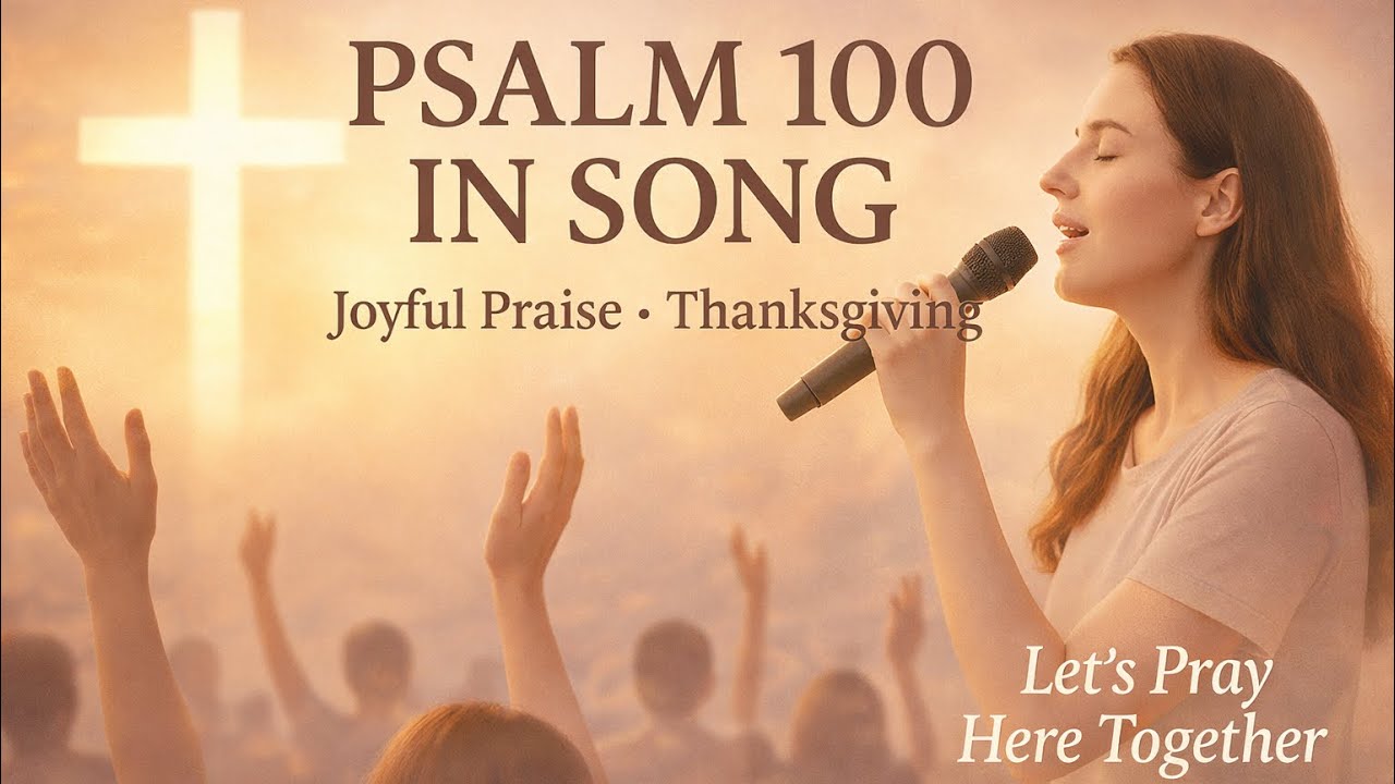 Psalm 100 in Song – Joyful Praise & Thanksgiving Worship | Let’s Pray Here Together