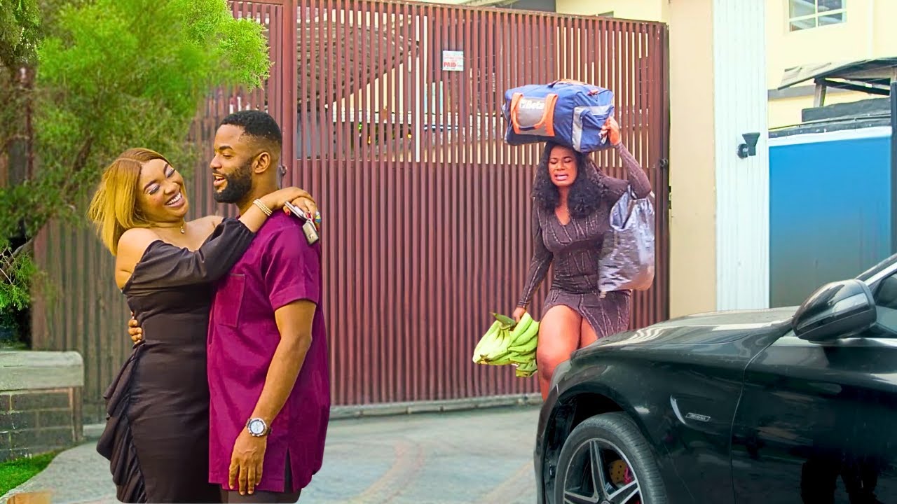 He was shocked to see how his wife beat up D maid so he dumped her &married D maid| Nigerian Movie