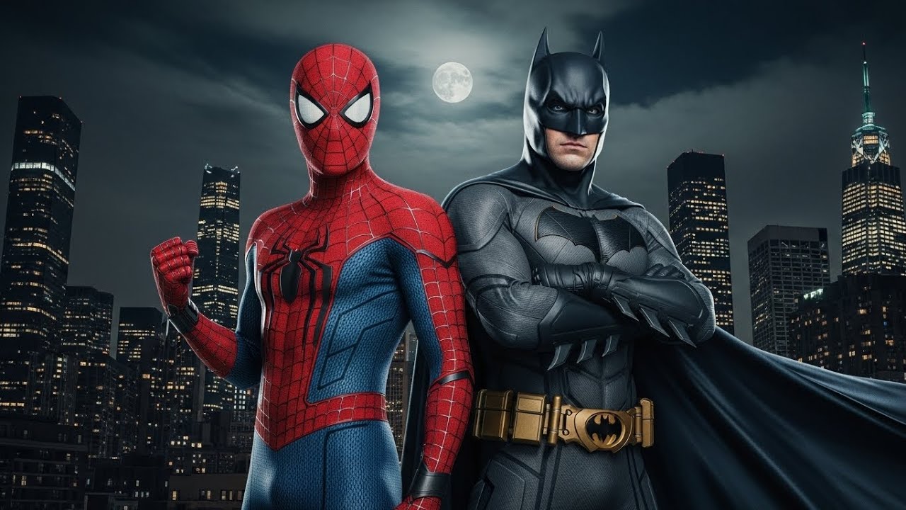 Batman vs Spider-Man 🔥 Epic Night Fight in Gotham | AI Animation