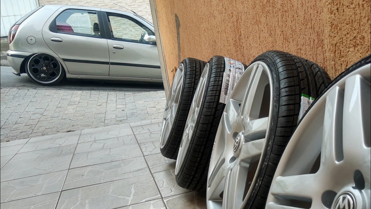 Roda long beach aro18 no Gol G3