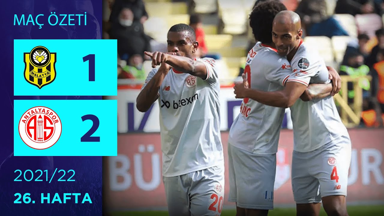 ÖZET: Yeni Malatyaspor 1-2 Fraport TAV Antalyaspor | 26. Hafta - 2021/22