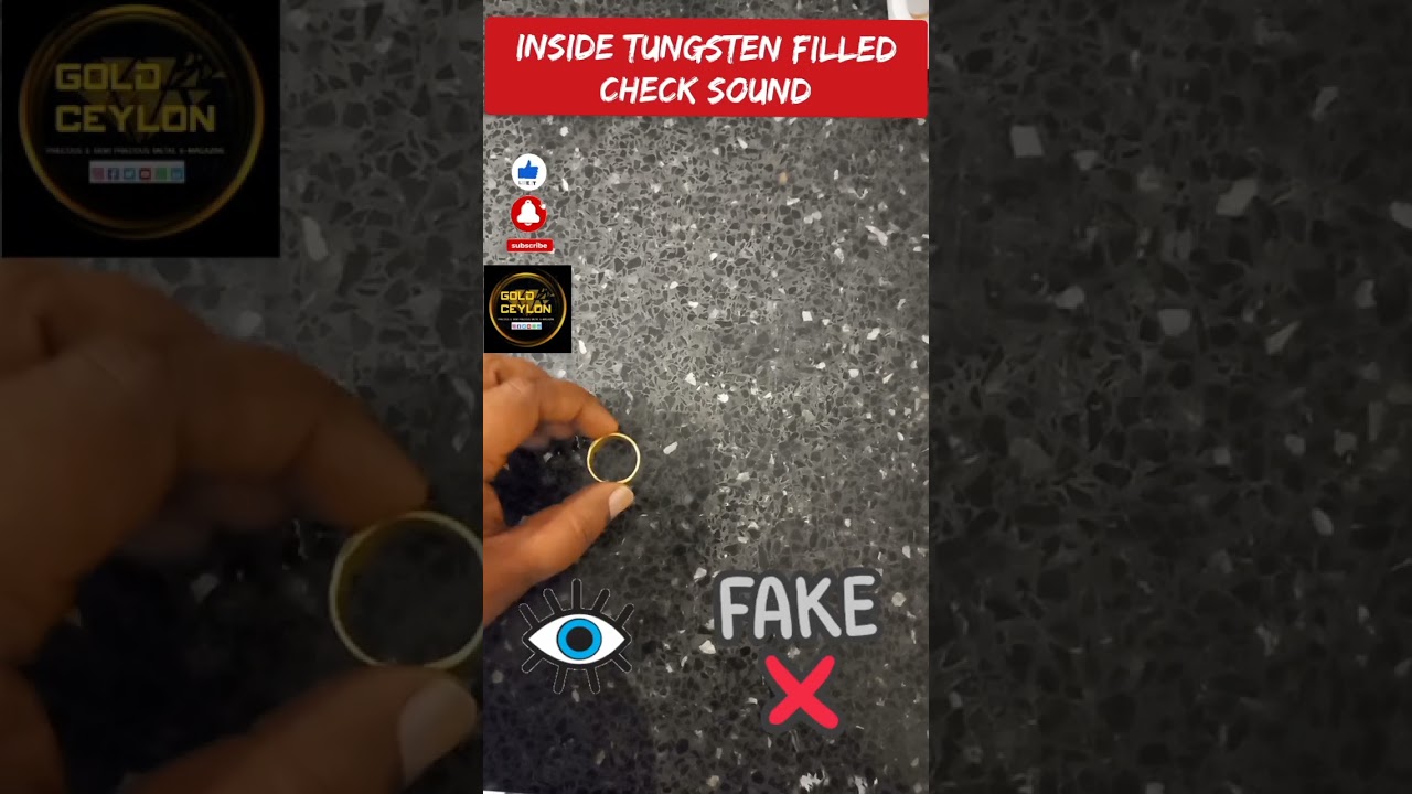 TUNGSTEN FAKE GOLD🟥 CAREFULL 🟥WARNING🔥