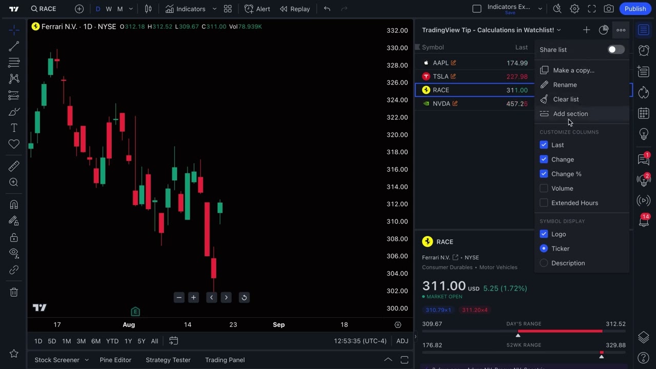 Organize Your Trades! Ultimate TradingView Watchlist Guide
