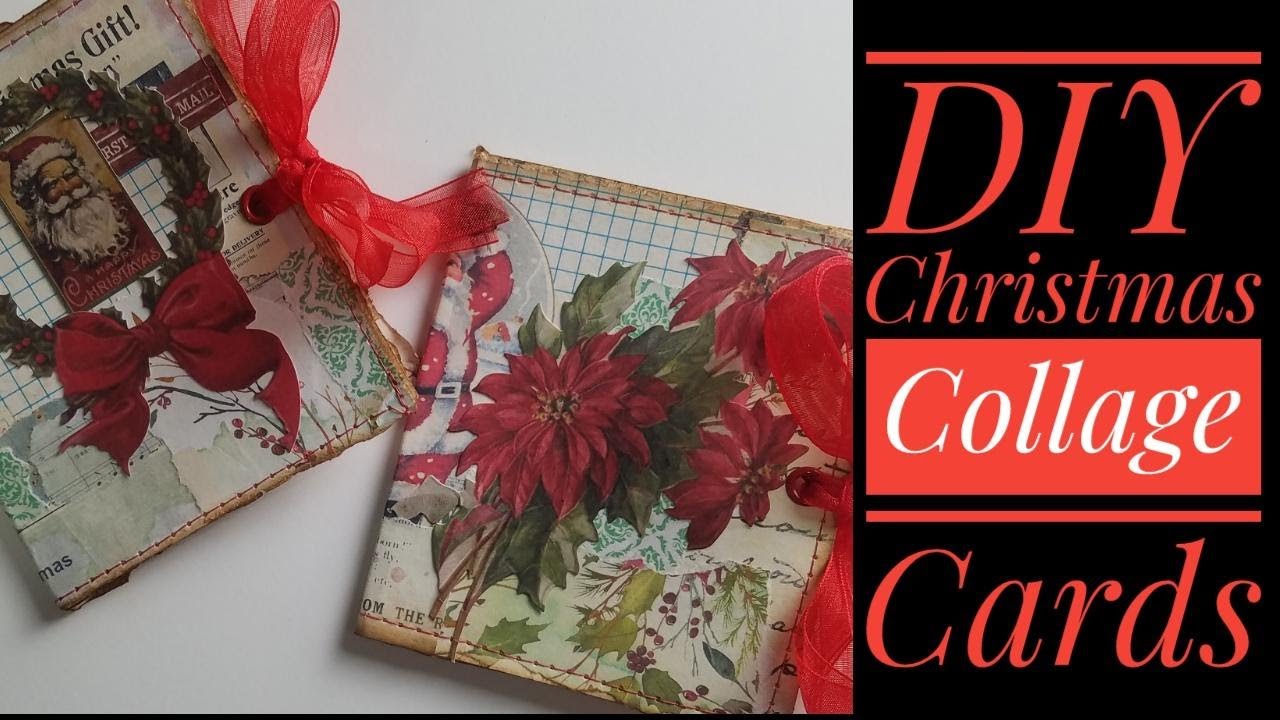 DIY Christmas Collage Cards