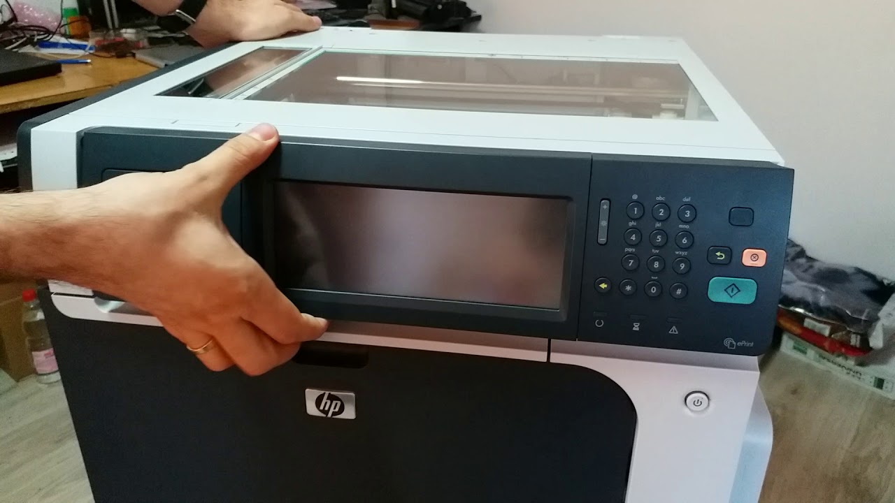 HP Color Laserjet CM 4540 remove glass from scanner unit