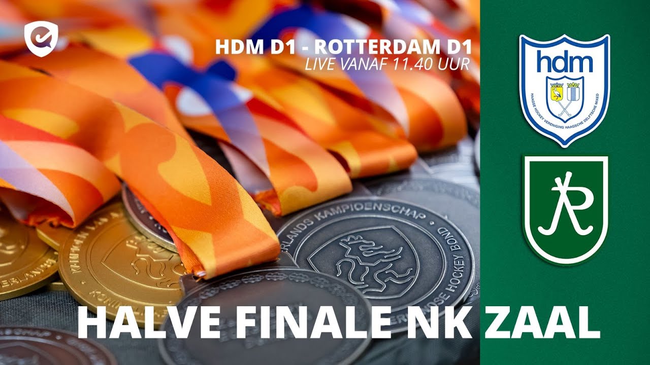 𝗛𝗮𝗹𝘃𝗲 𝗳𝗶𝗻𝗮𝗹𝗲 𝗡𝗞 𝗭𝗮𝗮𝗹 🏆 | HDM D1 - Rotterdam D1 | 𝗟𝗜𝗩𝗘 𝗢𝗠 11.40 uur