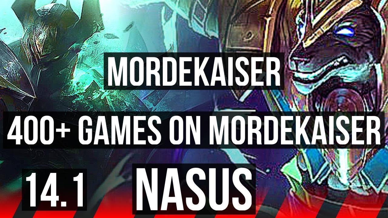 MORDEKAISER vs NASUS (TOP) | 400+ games, Rank 15 Morde | BR Master | 14.1