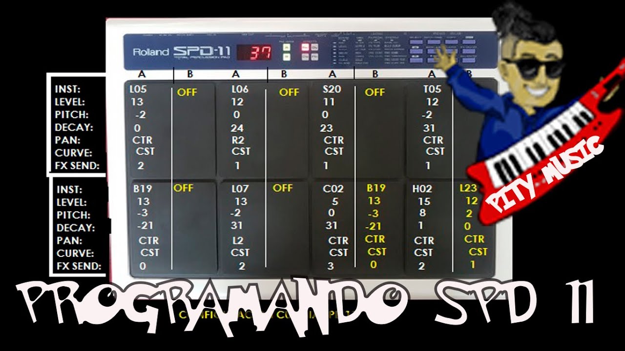 Programando Octapad Roland SPD 11 CUMBIA
