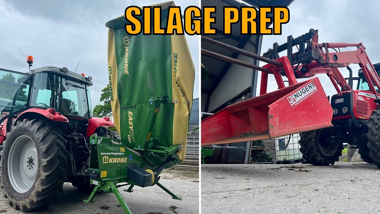 MACHINERY IS ON THE MOVE - SILAGE PREP UNDERWAY - AND A LATE ARRIVAL
